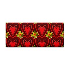 Digitally Created Seamless Love Heart Pattern Tile Cosmetic Storage Cases by Simbadda