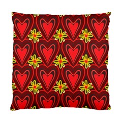 Digitally Created Seamless Love Heart Pattern Tile Standard Cushion Case (one Side) by Simbadda