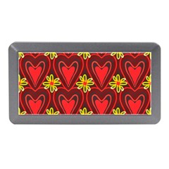 Digitally Created Seamless Love Heart Pattern Tile Memory Card Reader (mini) by Simbadda