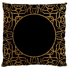 Abstract  Frame Pattern Card Large Flano Cushion Case (one Side)