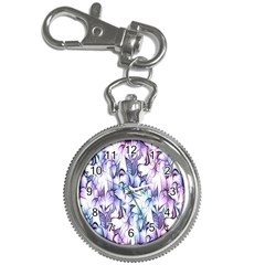 Floral Pattern Background Key Chain Watches by Simbadda