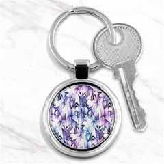 Floral Pattern Background Key Chains (round)  by Simbadda