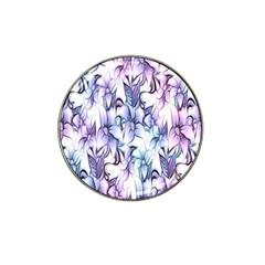 Floral Pattern Background Hat Clip Ball Marker (10 Pack) by Simbadda