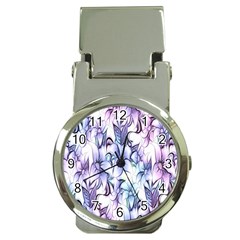 Floral Pattern Background Money Clip Watches by Simbadda