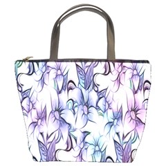 Floral Pattern Background Bucket Bags by Simbadda