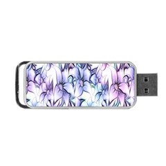 Floral Pattern Background Portable Usb Flash (two Sides) by Simbadda