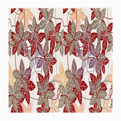 Floral Pattern Background Medium Glasses Cloth (2-side) by Simbadda