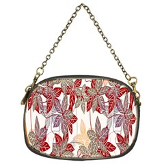 Floral Pattern Background Chain Purses (one Side)  by Simbadda