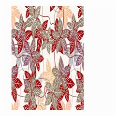 Floral Pattern Background Small Garden Flag (two Sides) by Simbadda