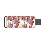 Floral Pattern Background Portable USB Flash (One Side) Front