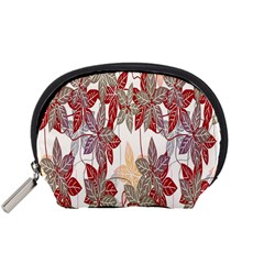 Floral Pattern Background Accessory Pouches (small)  by Simbadda