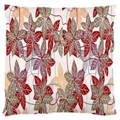 Floral Pattern Background Large Flano Cushion Case (two Sides) by Simbadda