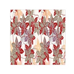 Floral Pattern Background Small Satin Scarf (square) by Simbadda