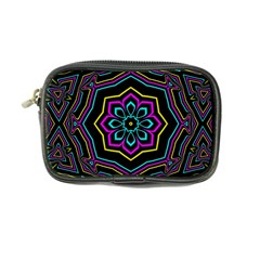 Cyan Yellow Magenta Kaleidoscope Coin Purse by Simbadda