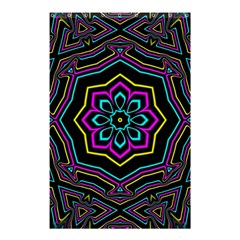 Cyan Yellow Magenta Kaleidoscope Shower Curtain 48  X 72  (small)  by Simbadda