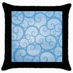 Pattern Throw Pillow Case (black) by Valentinaart