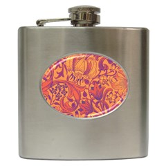 Floral Pattern Hip Flask (6 Oz) by Valentinaart