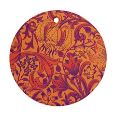 Floral Pattern Round Ornament (two Sides) by Valentinaart