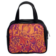 Floral Pattern Classic Handbags (2 Sides) by Valentinaart