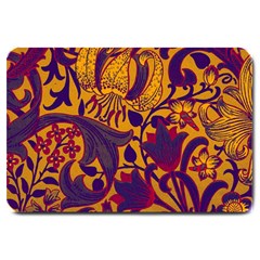 Floral Pattern Large Doormat  by Valentinaart