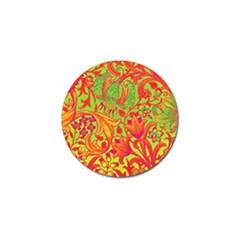 Floral Pattern Golf Ball Marker (4 Pack) by Valentinaart