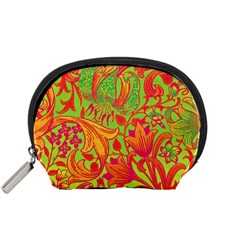 Floral Pattern Accessory Pouches (small)  by Valentinaart