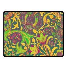 Floral Pattern Double Sided Fleece Blanket (small)  by Valentinaart