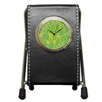 Floral pattern Pen Holder Desk Clocks Front