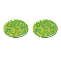 Floral Pattern Cufflinks (oval) by Valentinaart