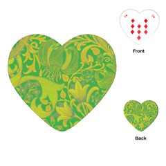 Floral Pattern Playing Cards (heart)  by Valentinaart