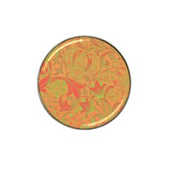 Floral Pattern Hat Clip Ball Marker (4 Pack) by Valentinaart