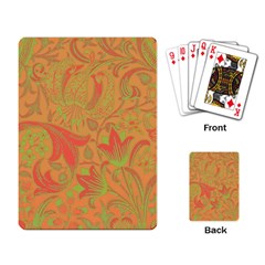 Floral Pattern Playing Card by Valentinaart