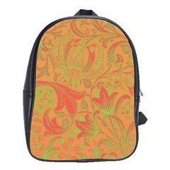 Floral Pattern School Bags(large)  by Valentinaart