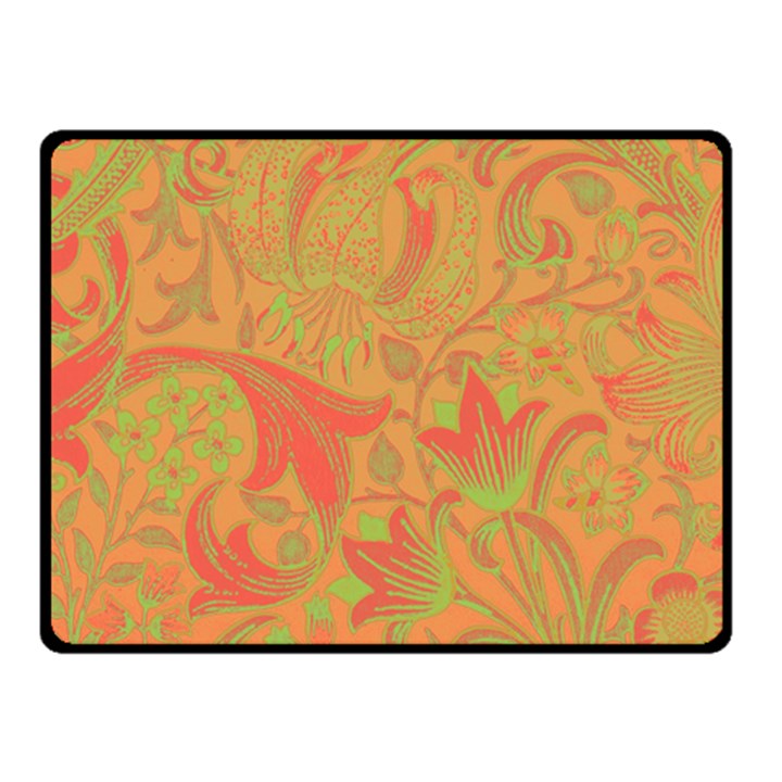 Floral pattern Double Sided Fleece Blanket (Small) 