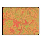 Floral pattern Double Sided Fleece Blanket (Small)  45 x34  Blanket Back