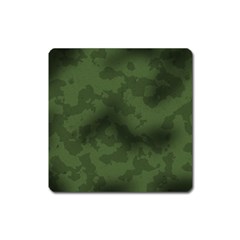 Vintage Camouflage Military Swatch Old Army Background Square Magnet by Simbadda