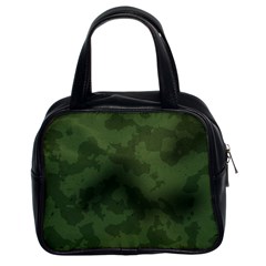 Vintage Camouflage Military Swatch Old Army Background Classic Handbags (2 Sides) by Simbadda