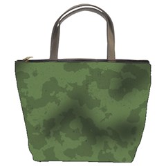 Vintage Camouflage Military Swatch Old Army Background Bucket Bags by Simbadda