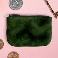 Vintage Camouflage Military Swatch Old Army Background Mini Coin Purses by Simbadda