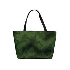 Vintage Camouflage Military Swatch Old Army Background Shoulder Handbags by Simbadda