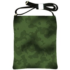 Vintage Camouflage Military Swatch Old Army Background Shoulder Sling Bags by Simbadda