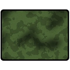 Vintage Camouflage Military Swatch Old Army Background Fleece Blanket (large)  by Simbadda