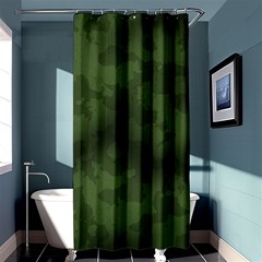 Vintage Camouflage Military Swatch Old Army Background Shower Curtain 36  X 72  (stall)  by Simbadda