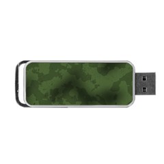 Vintage Camouflage Military Swatch Old Army Background Portable Usb Flash (one Side) by Simbadda