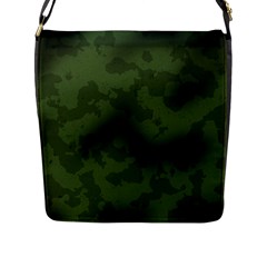 Vintage Camouflage Military Swatch Old Army Background Flap Messenger Bag (l)  by Simbadda