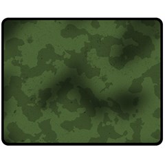 Vintage Camouflage Military Swatch Old Army Background Double Sided Fleece Blanket (medium)  by Simbadda