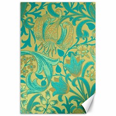 Floral Pattern Canvas 24  X 36  by Valentinaart