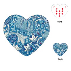 Floral Pattern Playing Cards (heart)  by Valentinaart