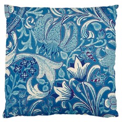 Floral Pattern Large Cushion Case (two Sides) by Valentinaart