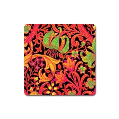 Floral pattern Square Magnet